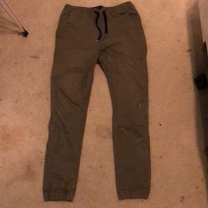 Cotton on cuff chinos for men